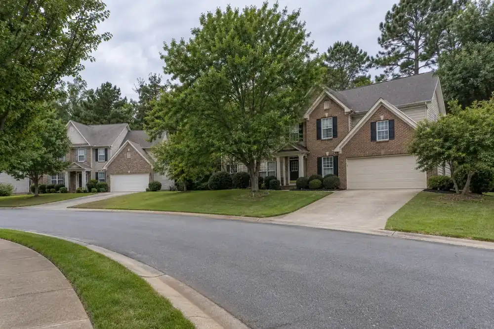 Illustration of a typical residential street in the Fort Mill, SC area